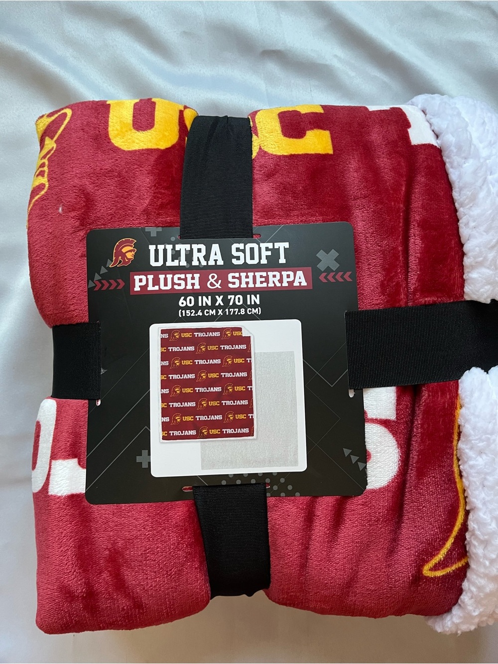 USC Trojans Ultra Soft Plush & Sherpa 60x70 Blanket